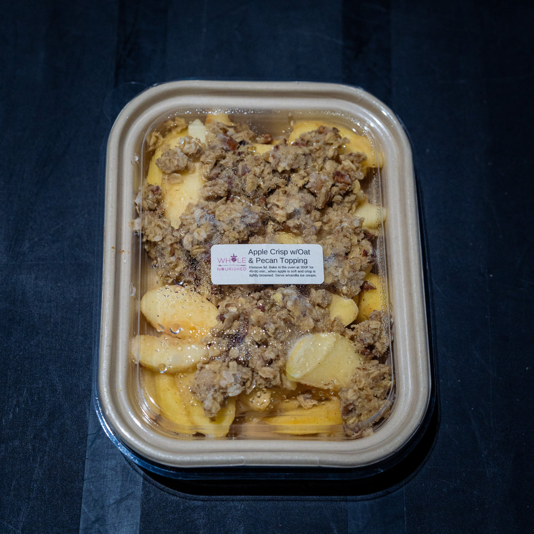 Frozen - Organic Apple Crisp w/Oat & Pecan Topping- Bake-at-Home