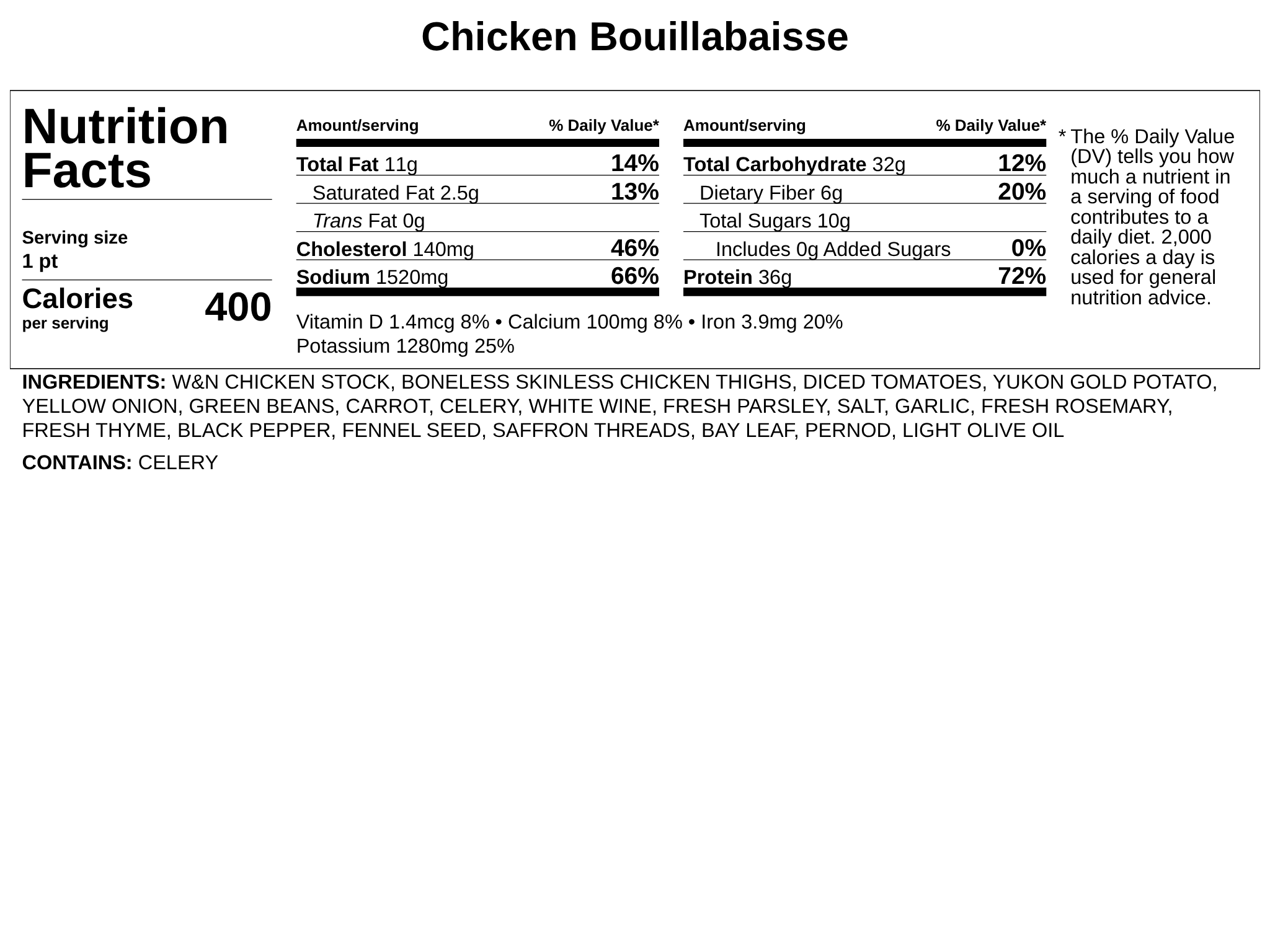 Frozen - Chicken Bouillabaisse