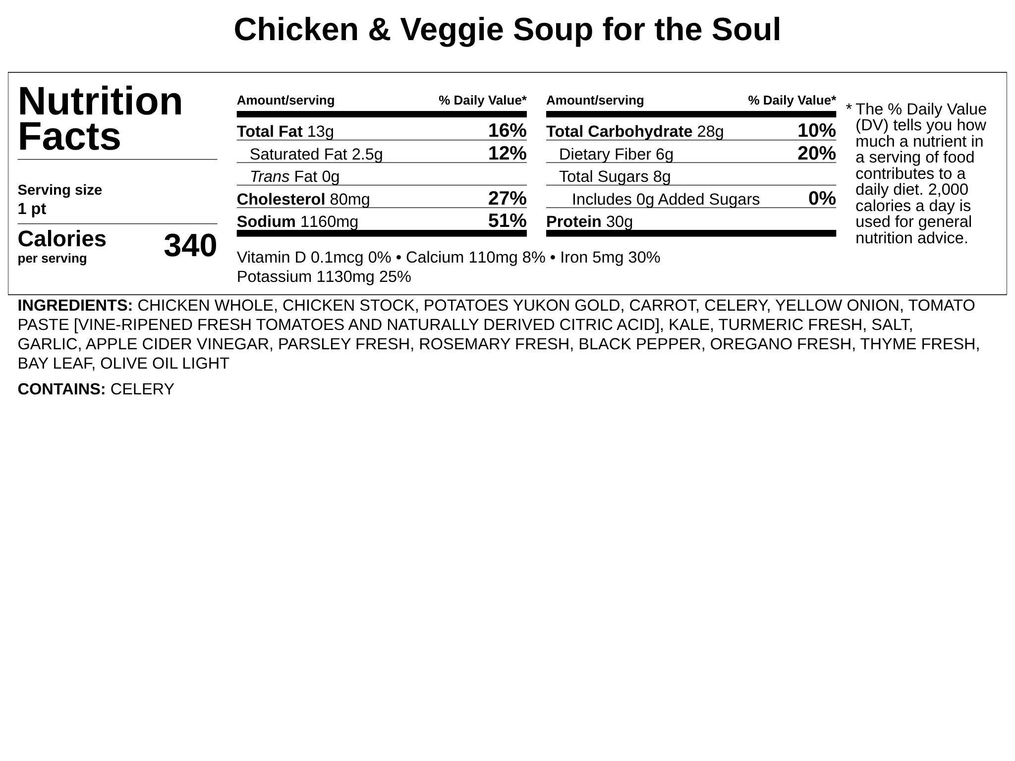 Frozen - Chicken & Veggie Soup for the Soul