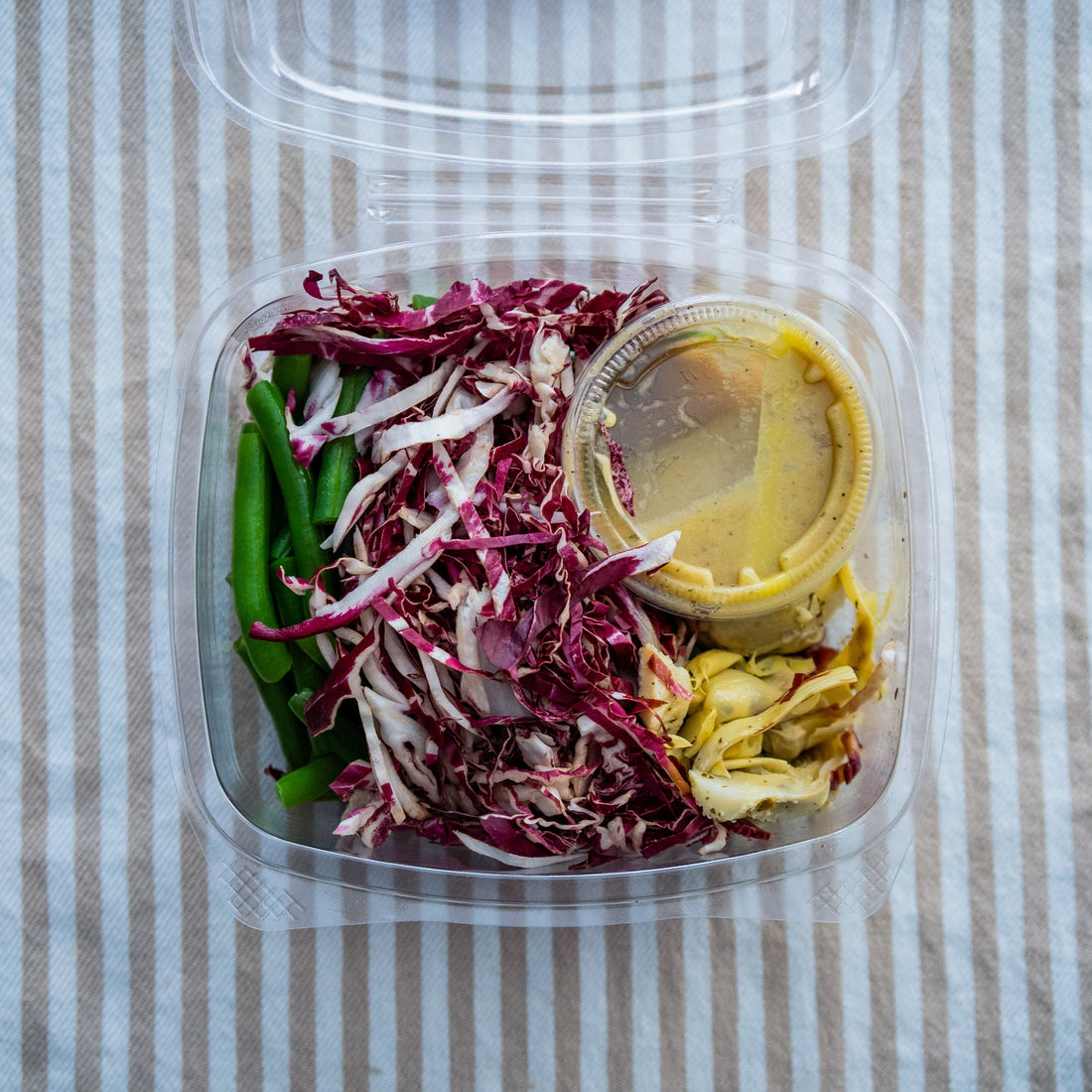 Green Bean, Artichoke & Radicchio Salad