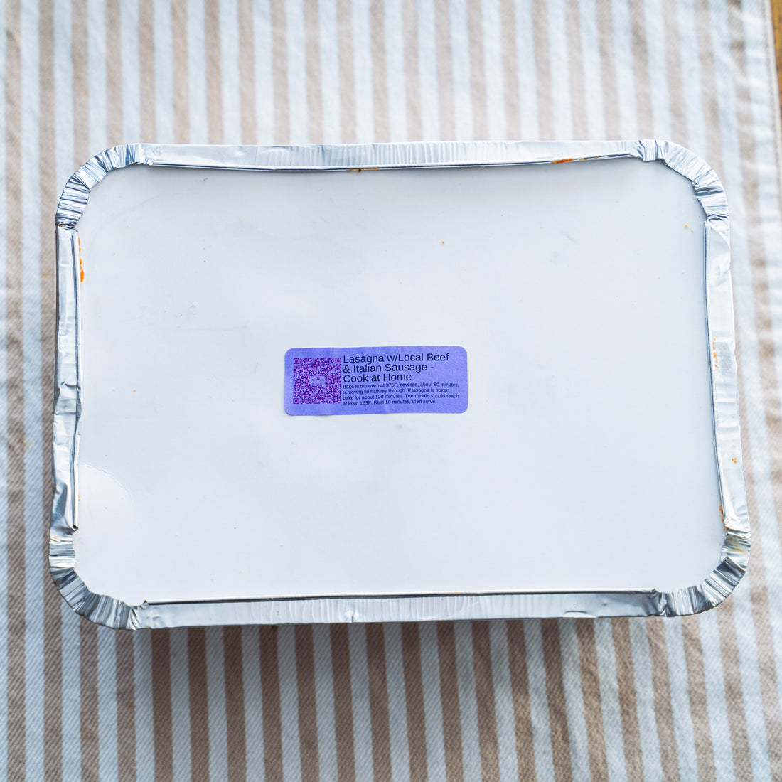 Frozen - Lasagna w/Local Beef & Italian Sausage* - Bake at Home