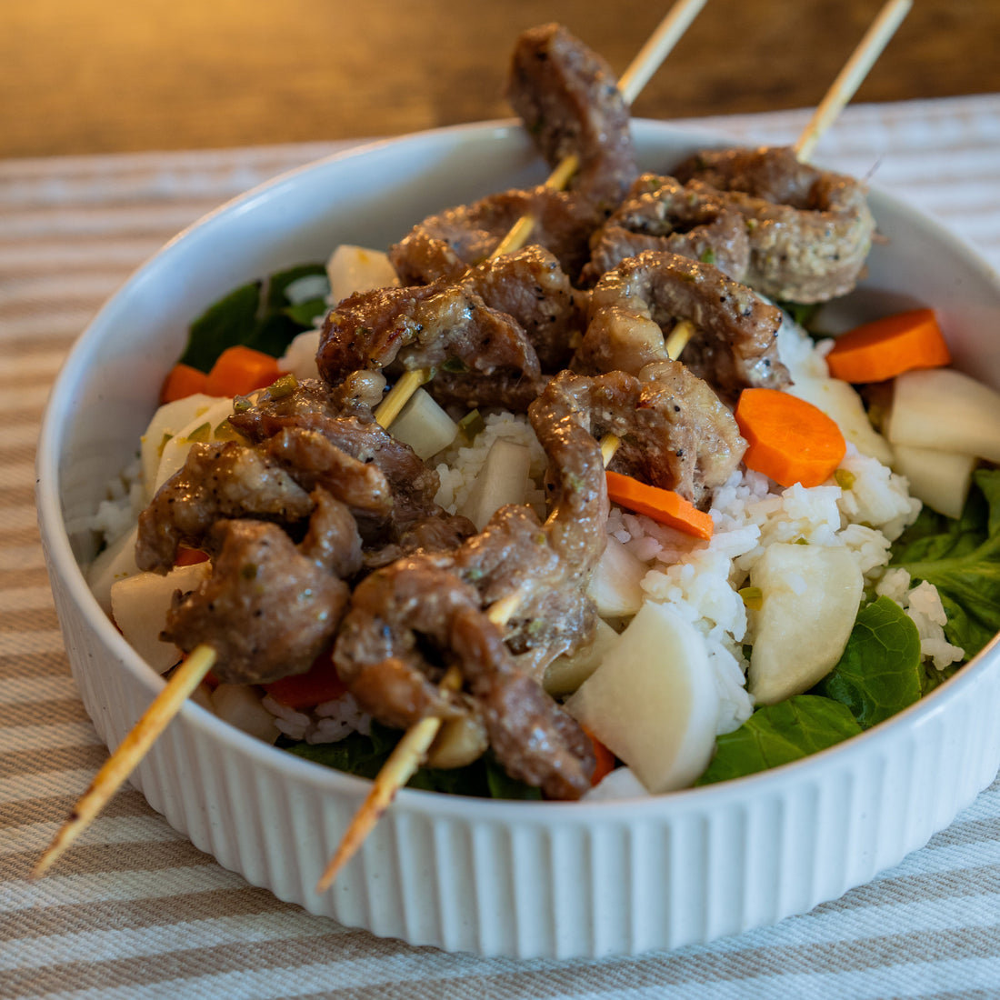 Grill-at-Home - Vietnamese Lemongrass Pork* w/Pickled Veggies, Butter Lettuce Cups & Dipping Sauce - Serves 4-6
