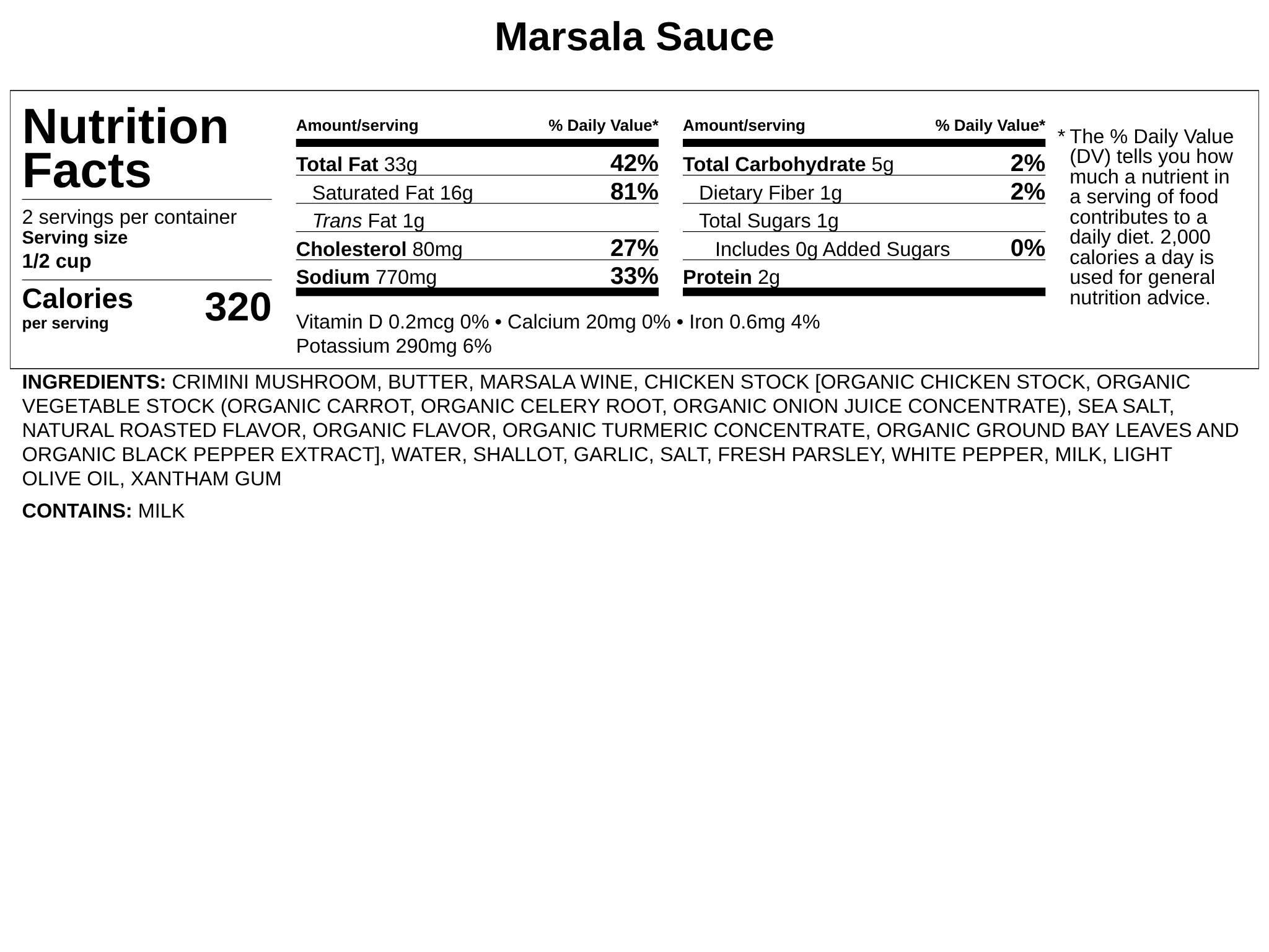 Frozen - Chicken Marsala