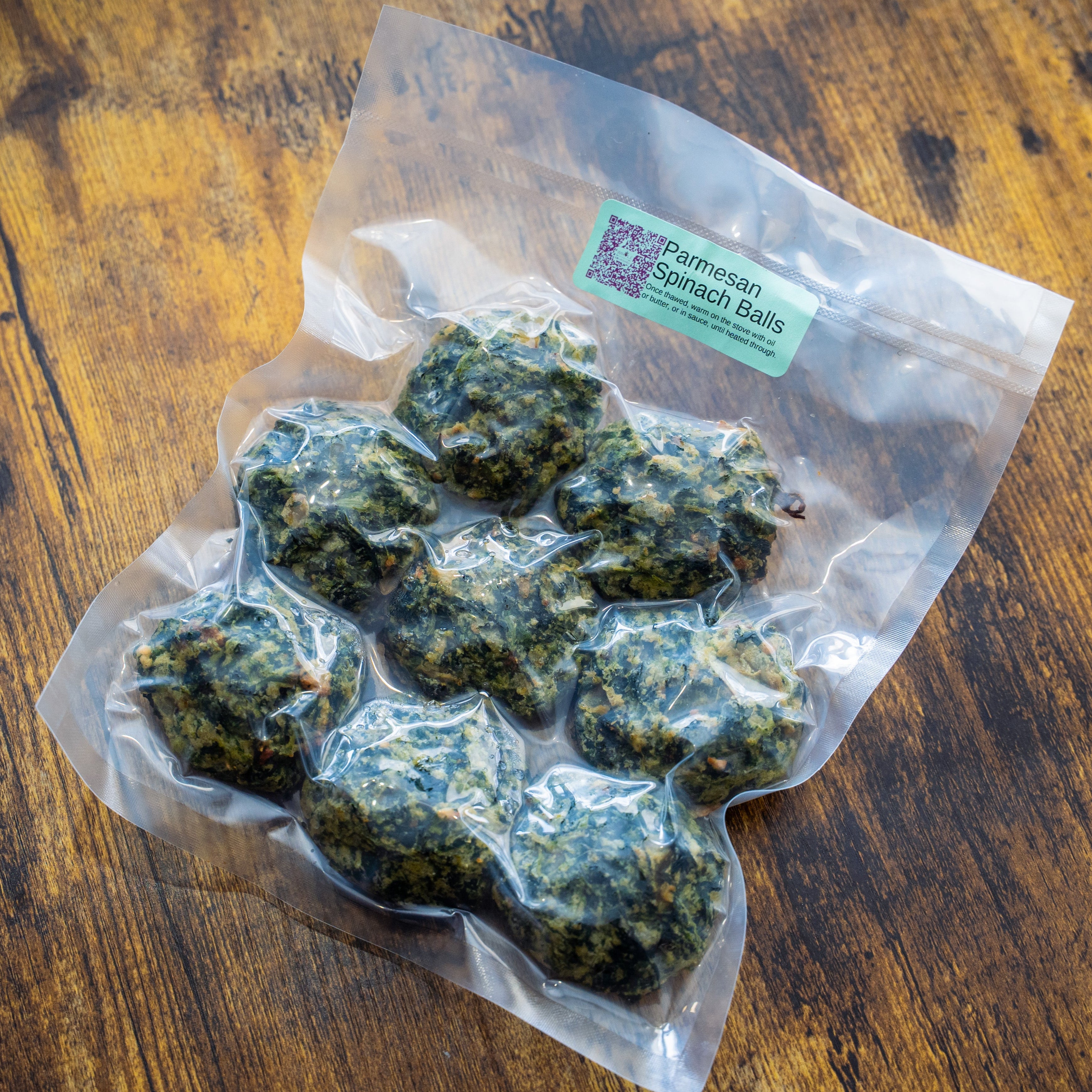 Frozen - Parmesan Spinach Balls - wheat