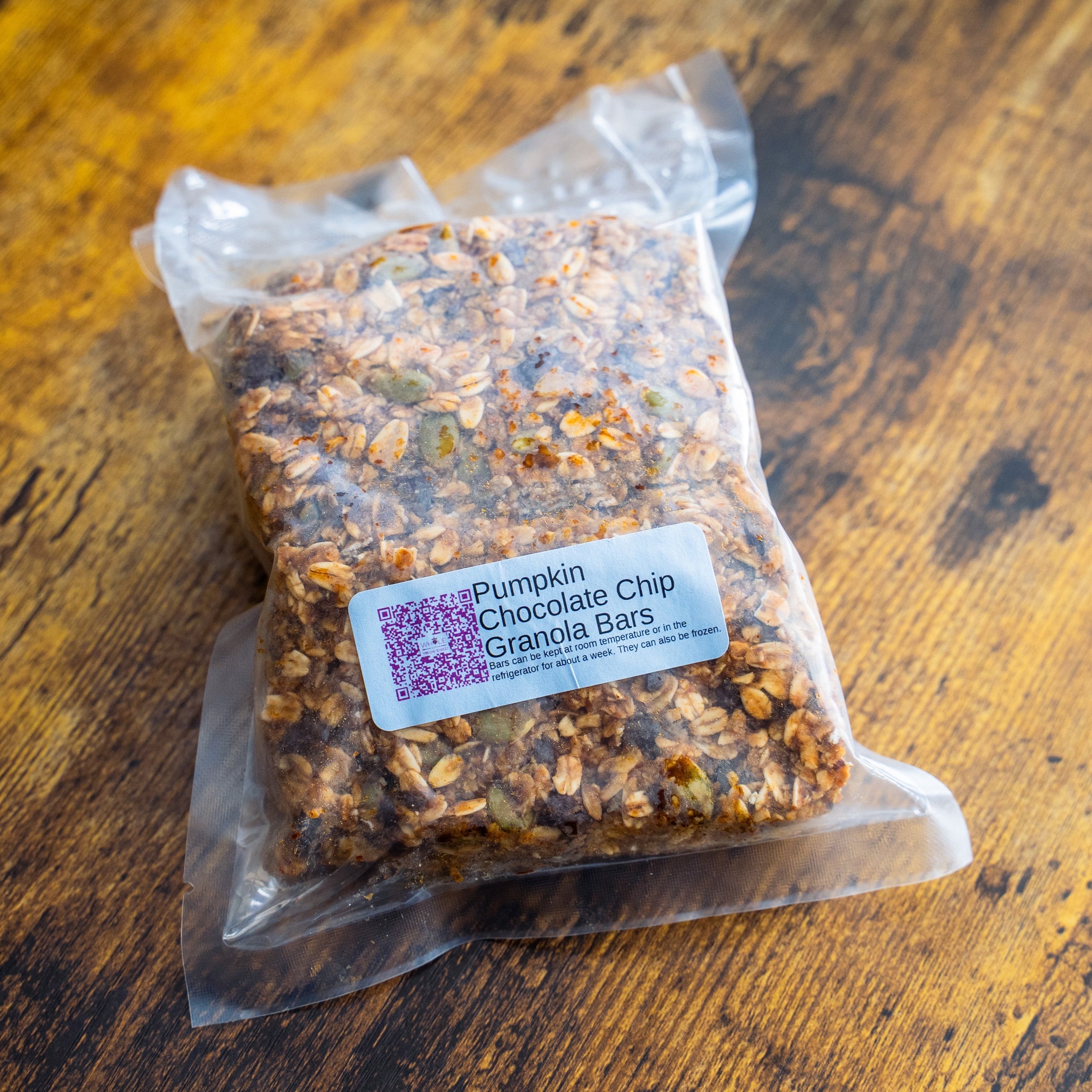 Frozen - Pumpkin Chocolate Chip Granola Bars