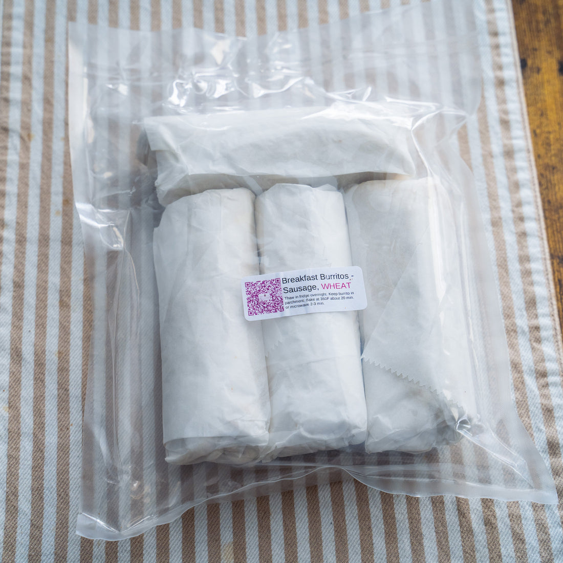 Frozen - Breakfast Burritos - Sausage, WHEAT