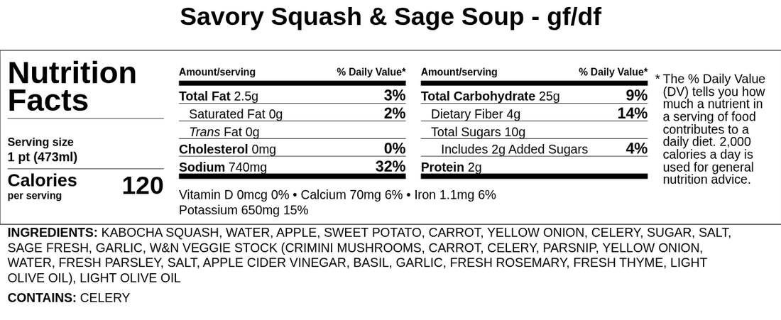 Savory Squash & Sage Soup