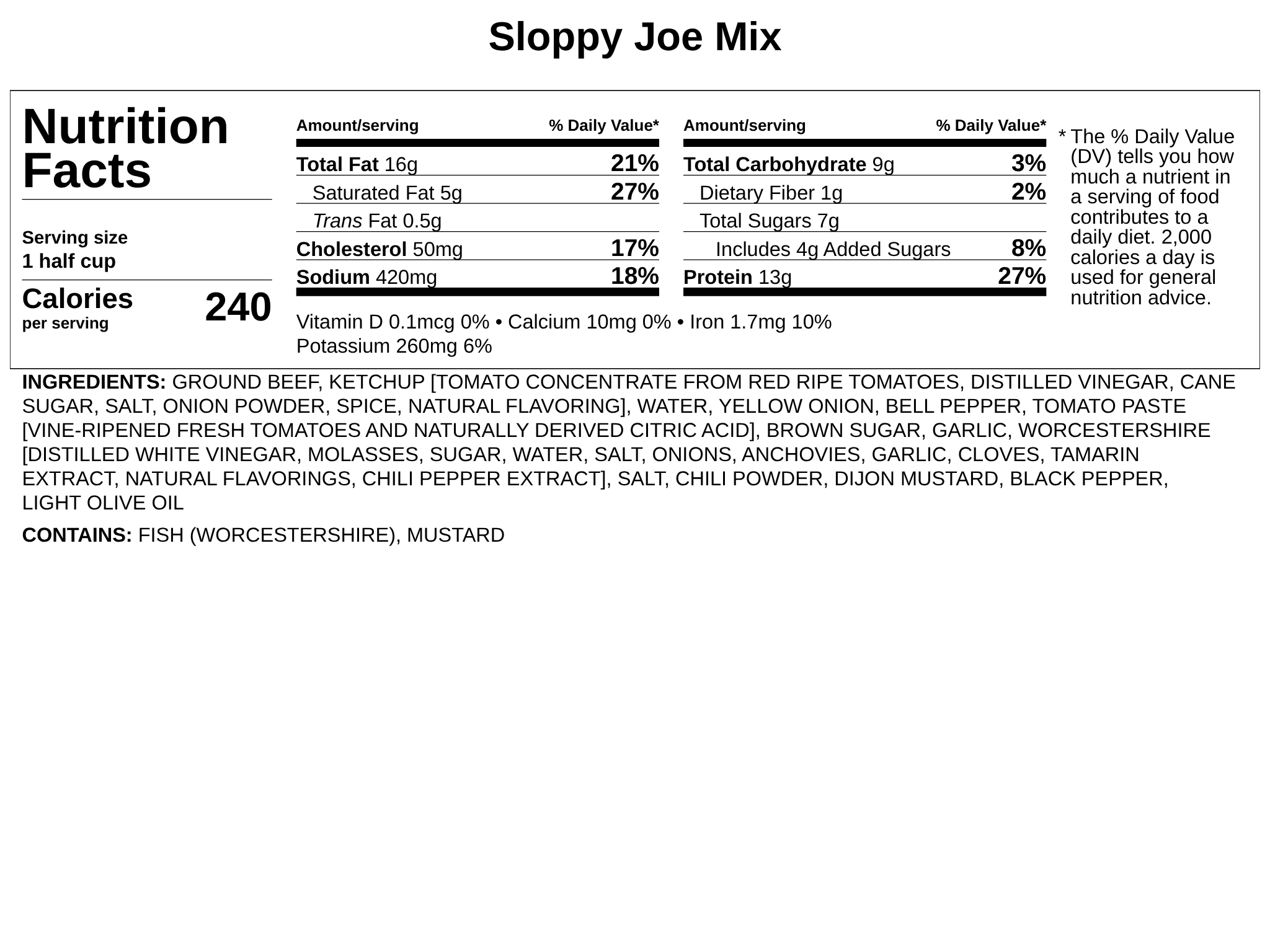 Sloppy Joe Mix w/Montana Beef