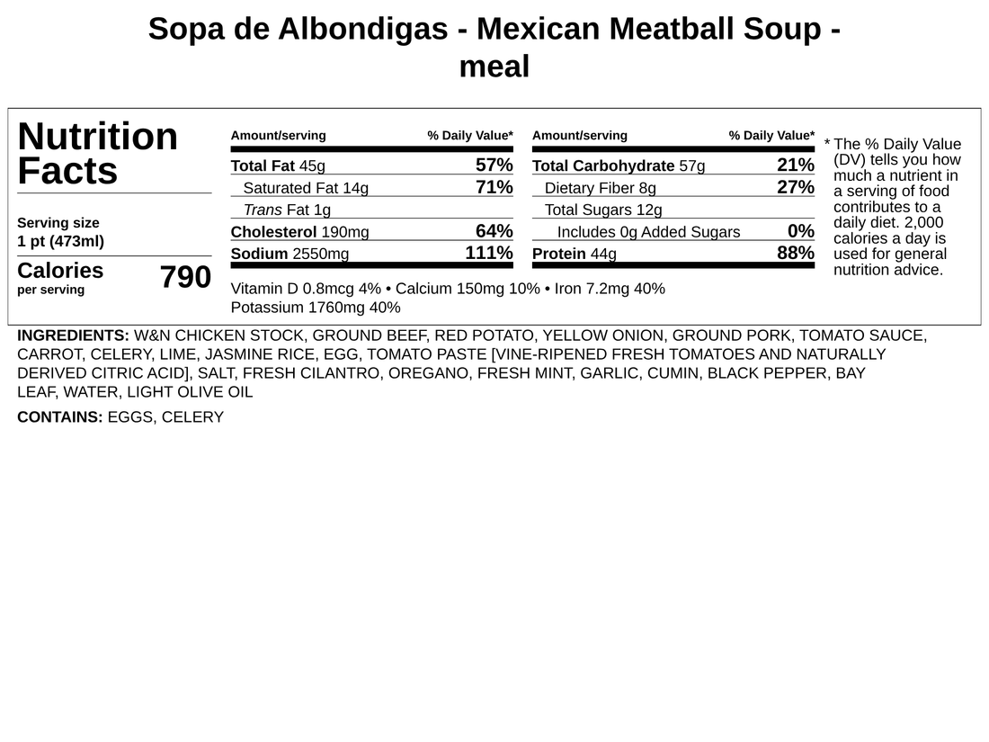 Sopa de Albondigas - Mexican Meatball Soup