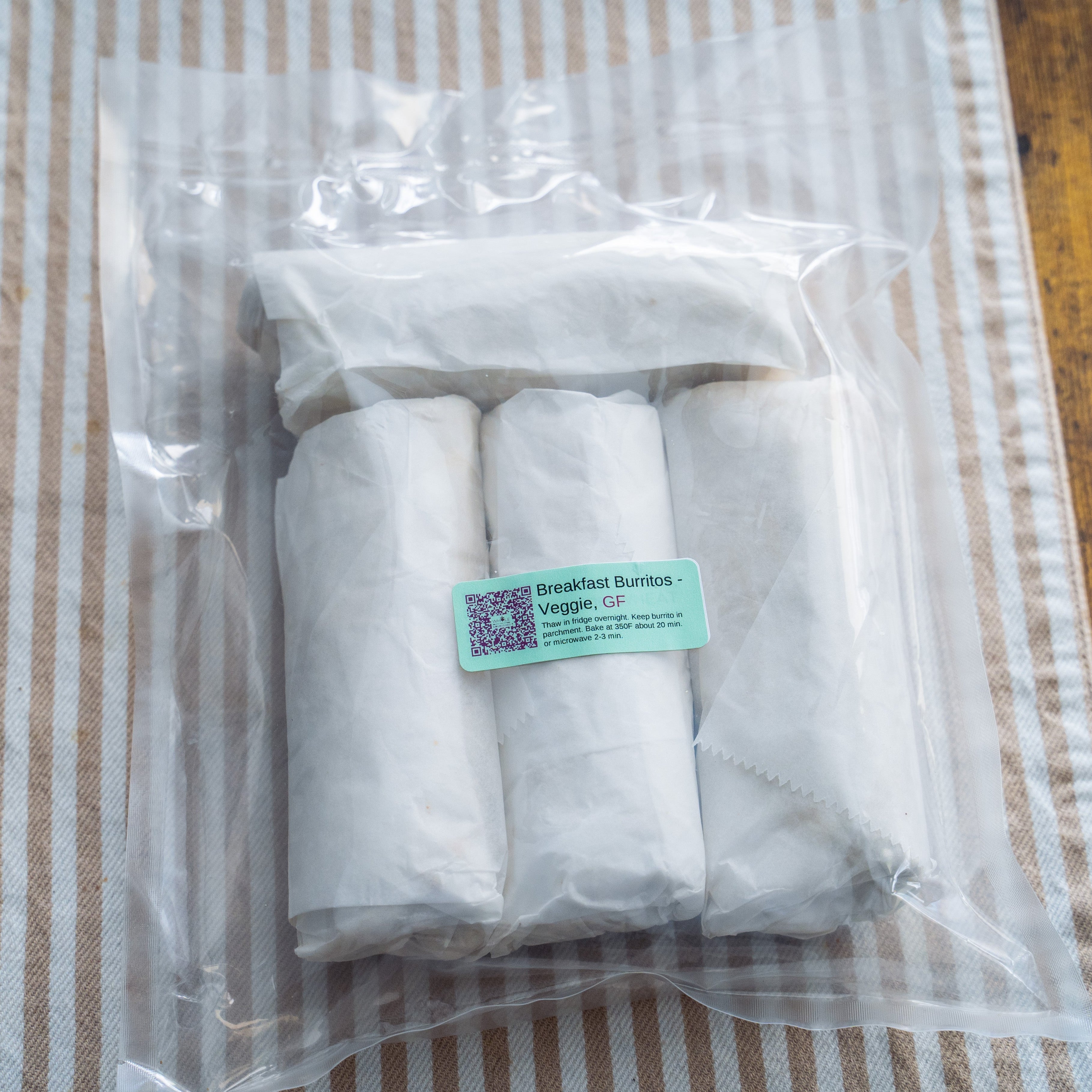 Frozen - Breakfast Burritos - Veggie, GF