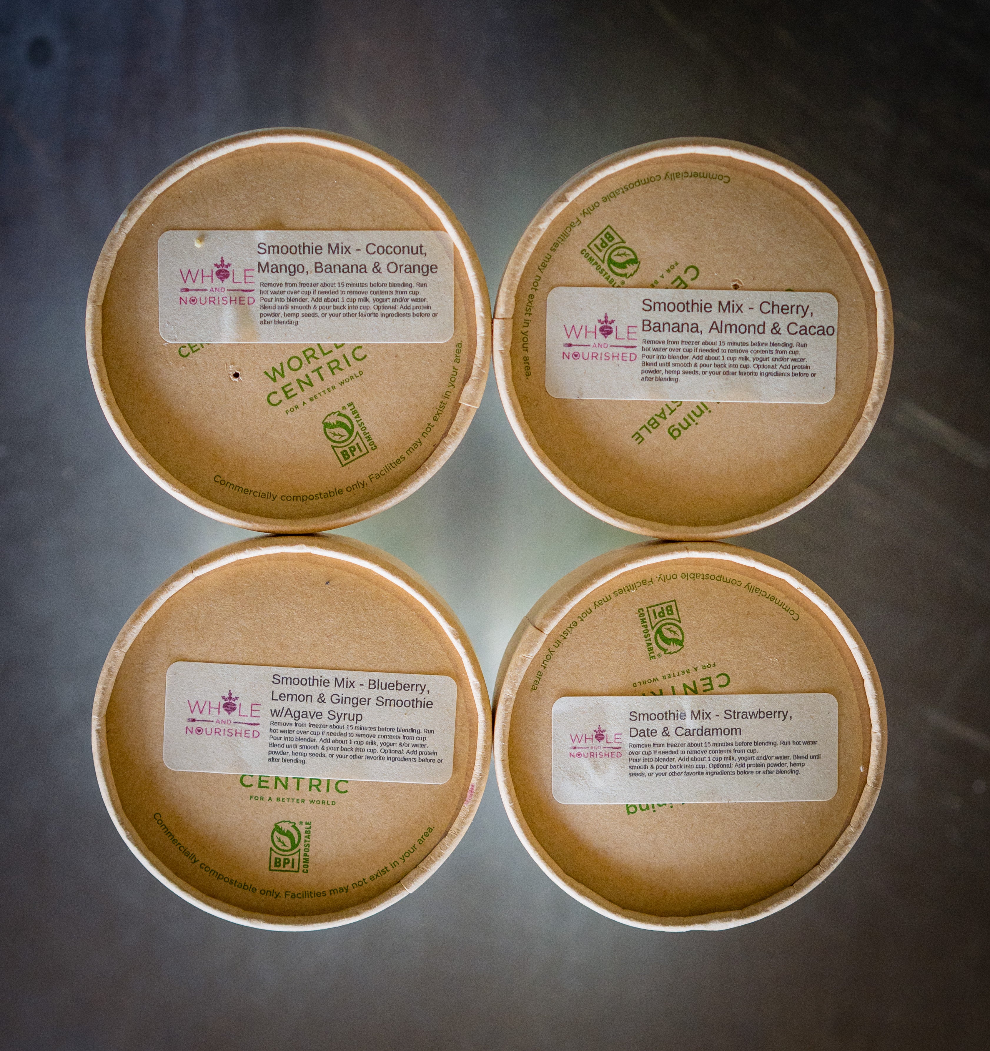 Frozen Smoothie Mix - Date & Berry Breeze (Strawberry, Date, Cardamom) - Blend at Home