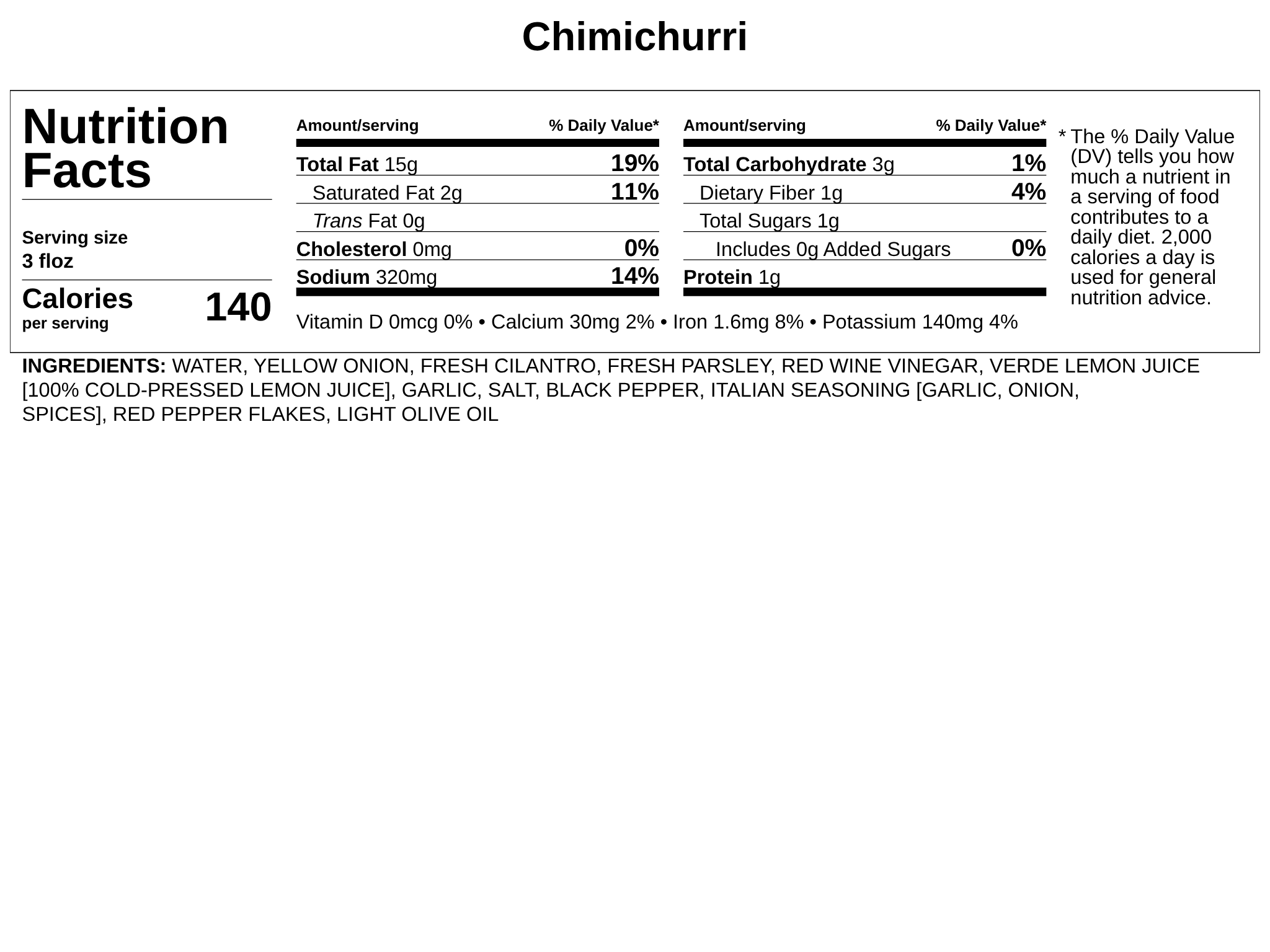 Grill-at-Home - Marinated Flank Steak w/Chimichurri Sauce* - Serves 4-6