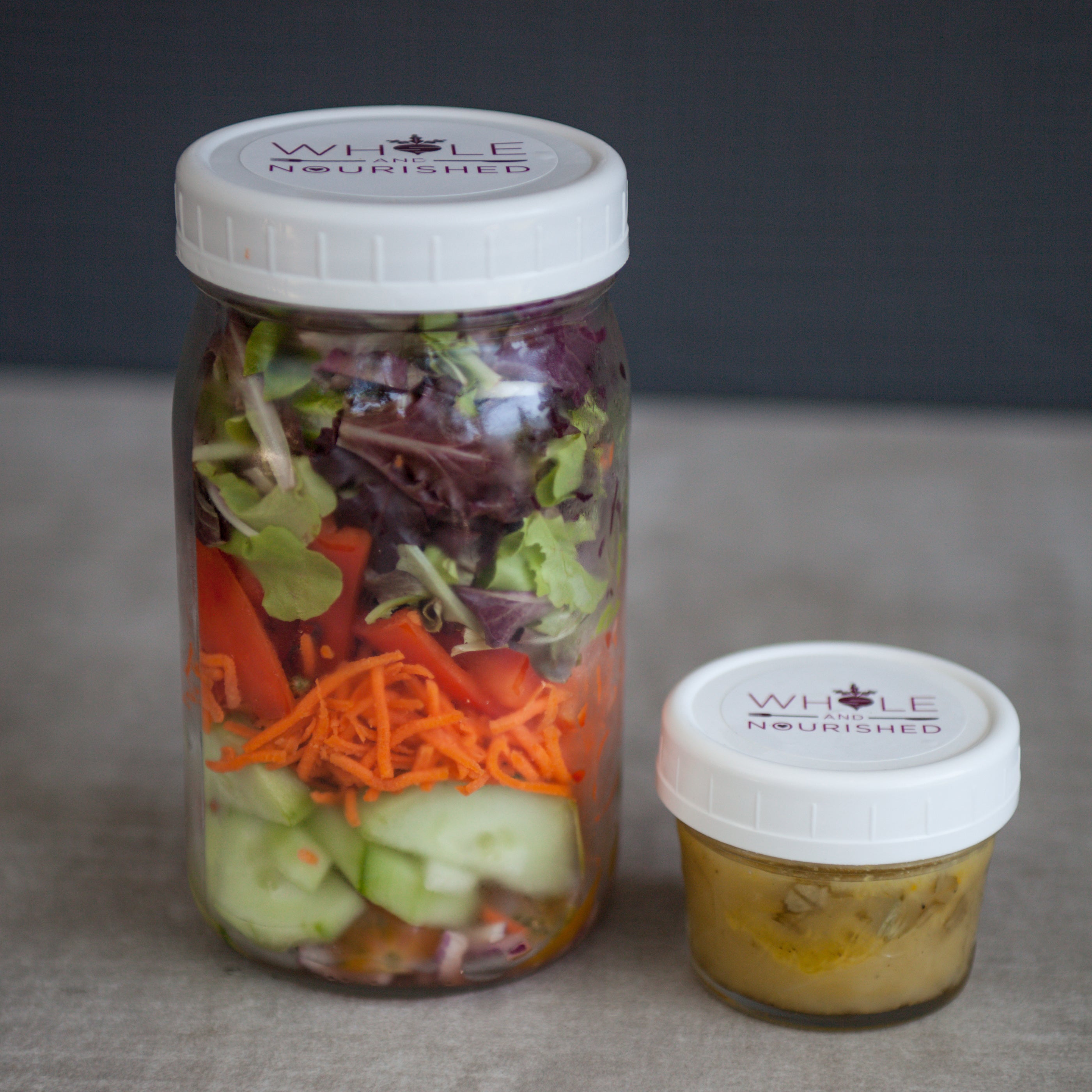Chopped Veggie Salad w/Toasted Hazelnuts & Citrus Basil Vinaigrette