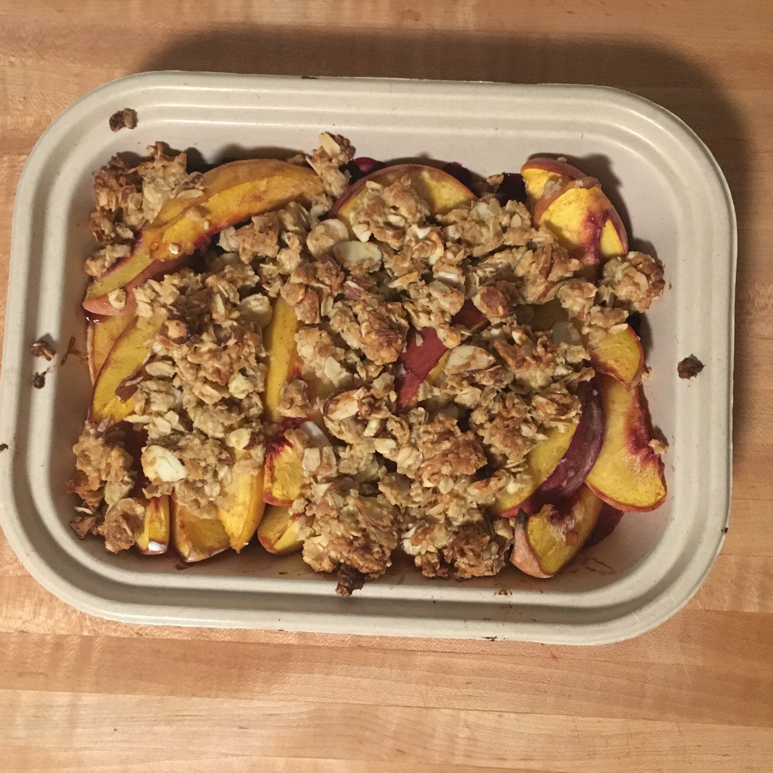 Peach, Cherry & Blueberry Crumble - Bake-at-Home
