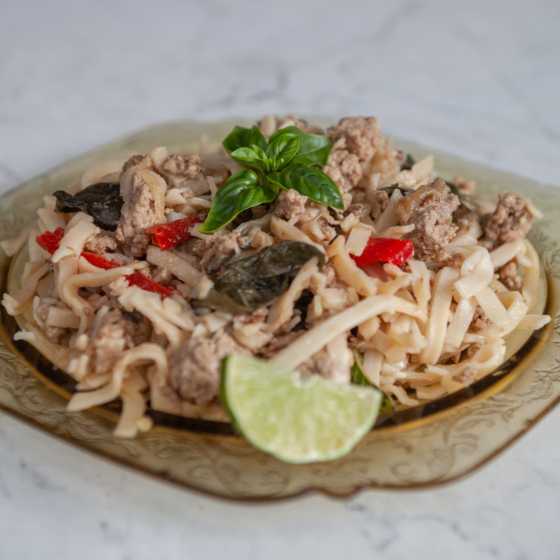 Pork & Veggie Drunken Noodle