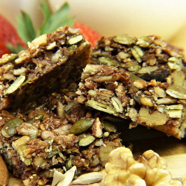 Lemon-Blueberry Oat Bars w/Apricots, Nuts & Seeds