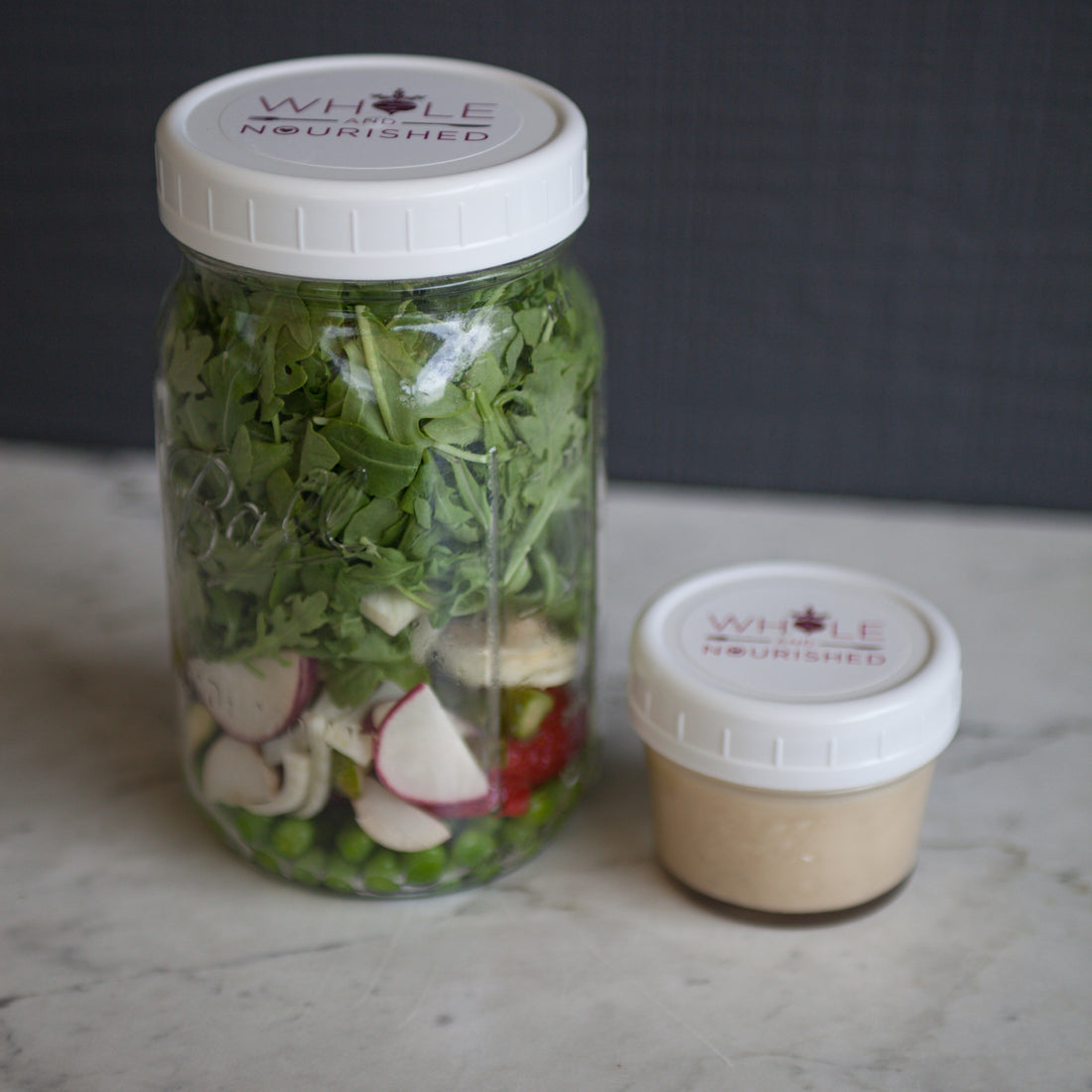 Spring Has Sprung Salad w/Fennel, Asparagus, Radish, Strawberries, Hazelnuts & Lemon-Tahini Dressing
