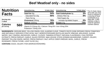 Beef Meatloaf w/House-made Catsup &amp; Buttery Mashed Potatoes