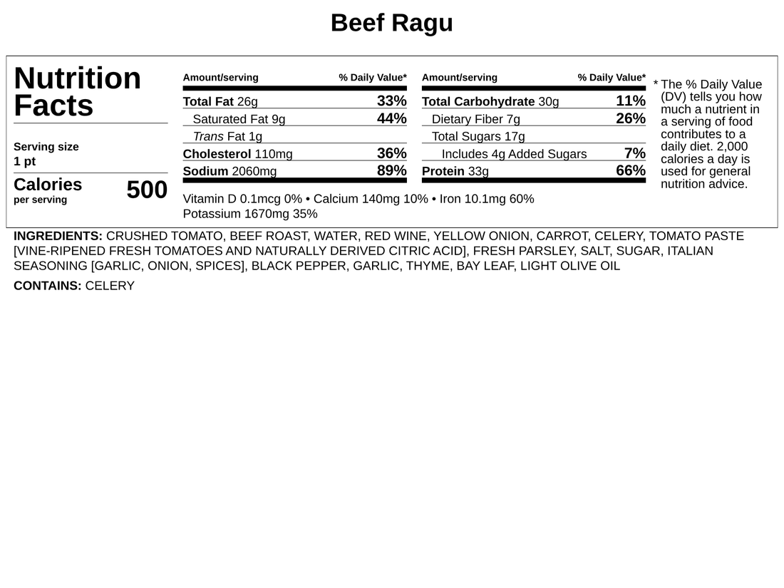 Beef Ragu