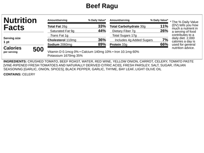 Beef Ragu