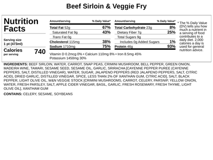 Beef Sirloin &amp; Veggie Stir Fry