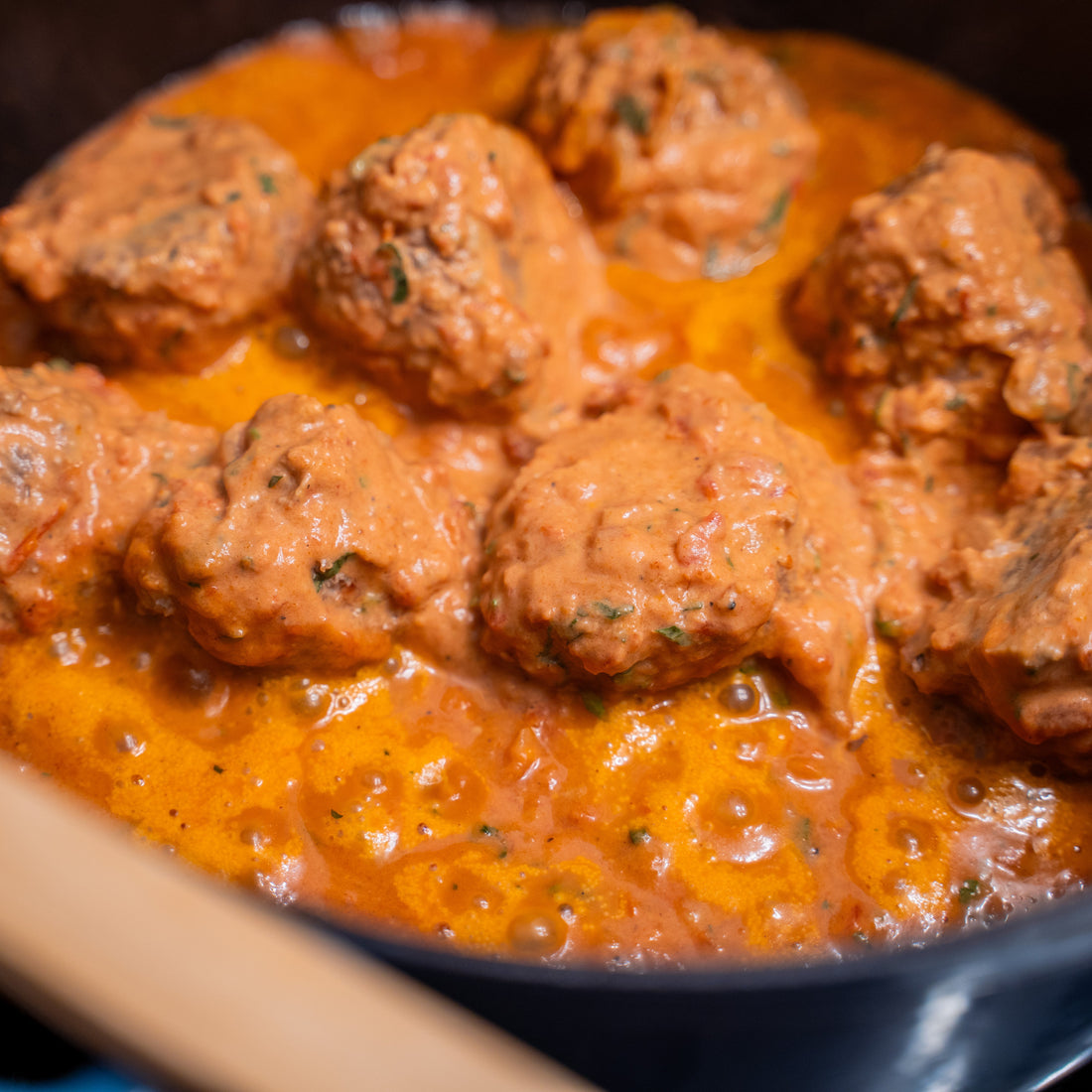 Frozen - Cashew Coconut Beef Meatballs in Spiced Coconut Tomato Sauce