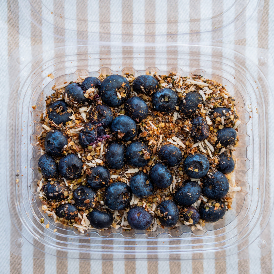 Chia & Hemp Seed Pudding w/Fresh Blueberries