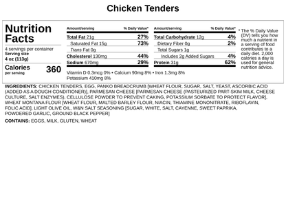 Frozen - Chicken Tenders