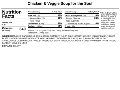 Frozen -  Chicken &amp; Veggie Soup for the Soul