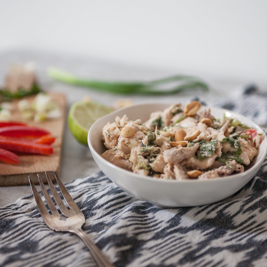 Chicken Salad w/Indonesian-Style Peanut Dressing