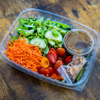 Chopped Veggie Salad w/Balsamic Dressing &amp; Toasted Almonds