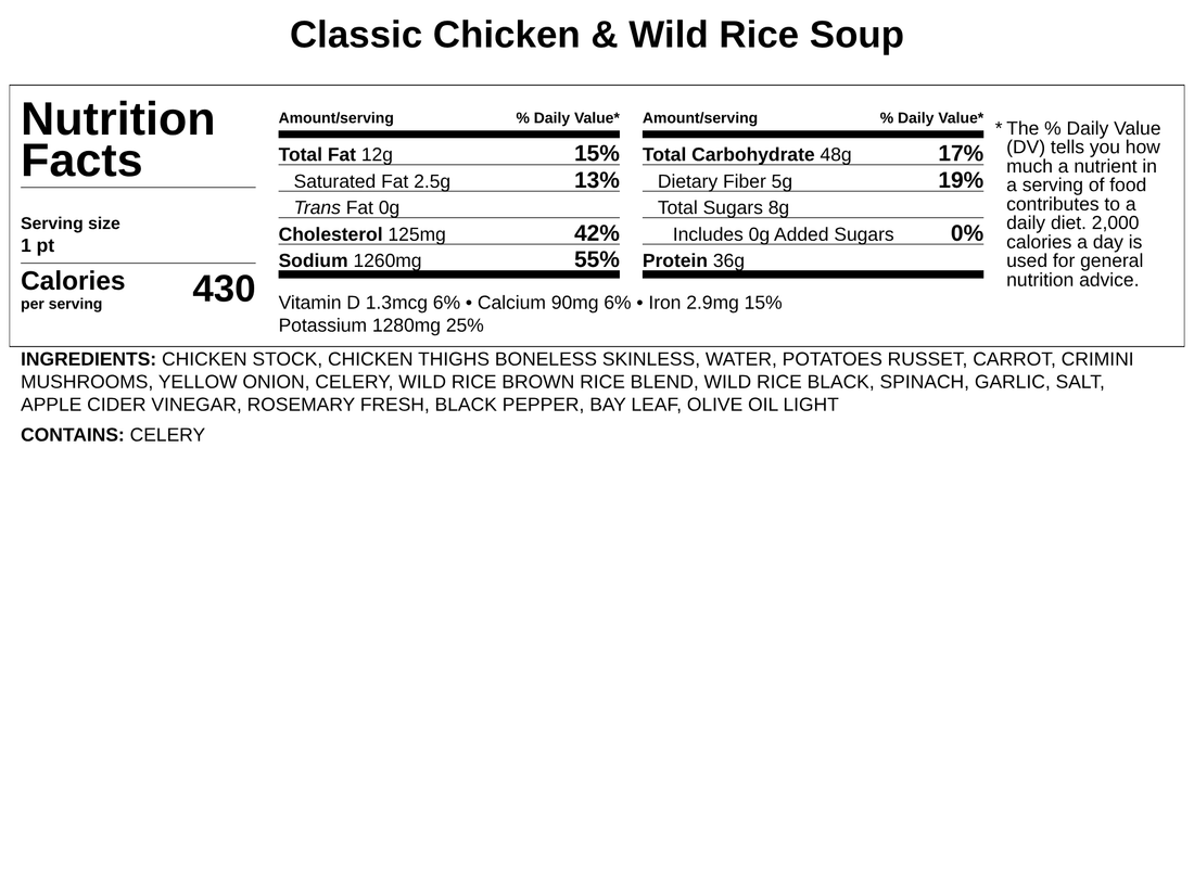 Classic Chicken &amp; Wild Rice Soup