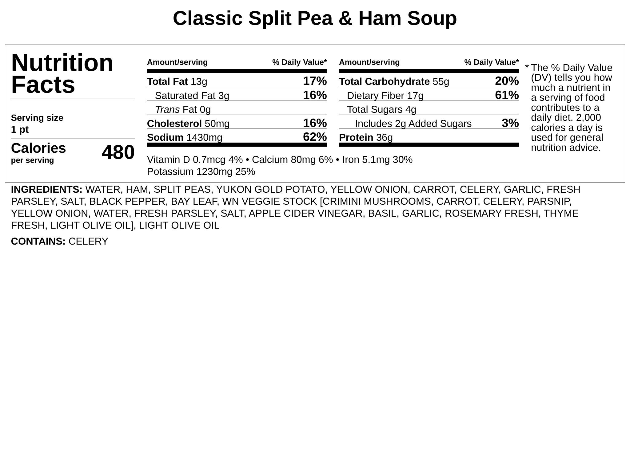 Frozen - Classic Split Pea &amp; Ham Soup