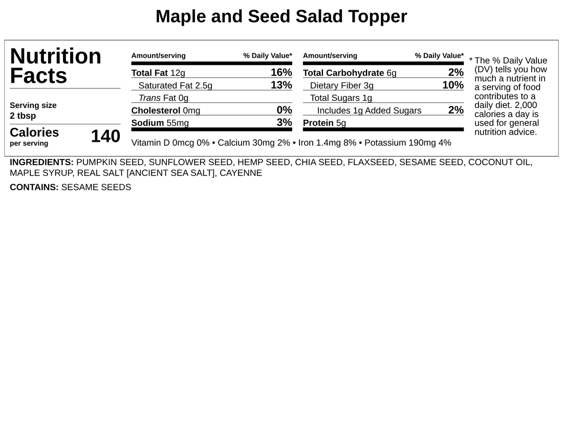 Maple &amp; Seed Salad Topper
