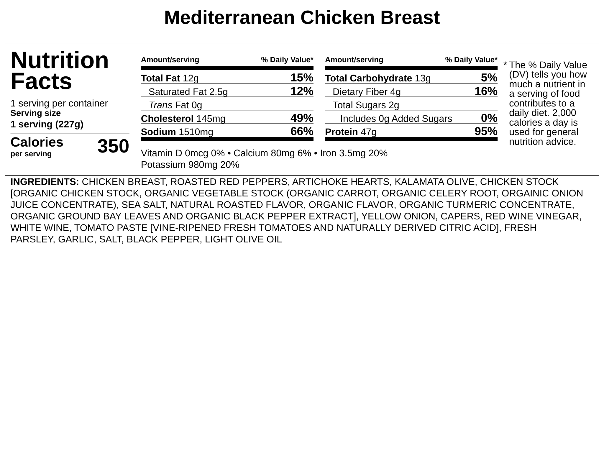 Frozen - Mediterranean Chicken Breast