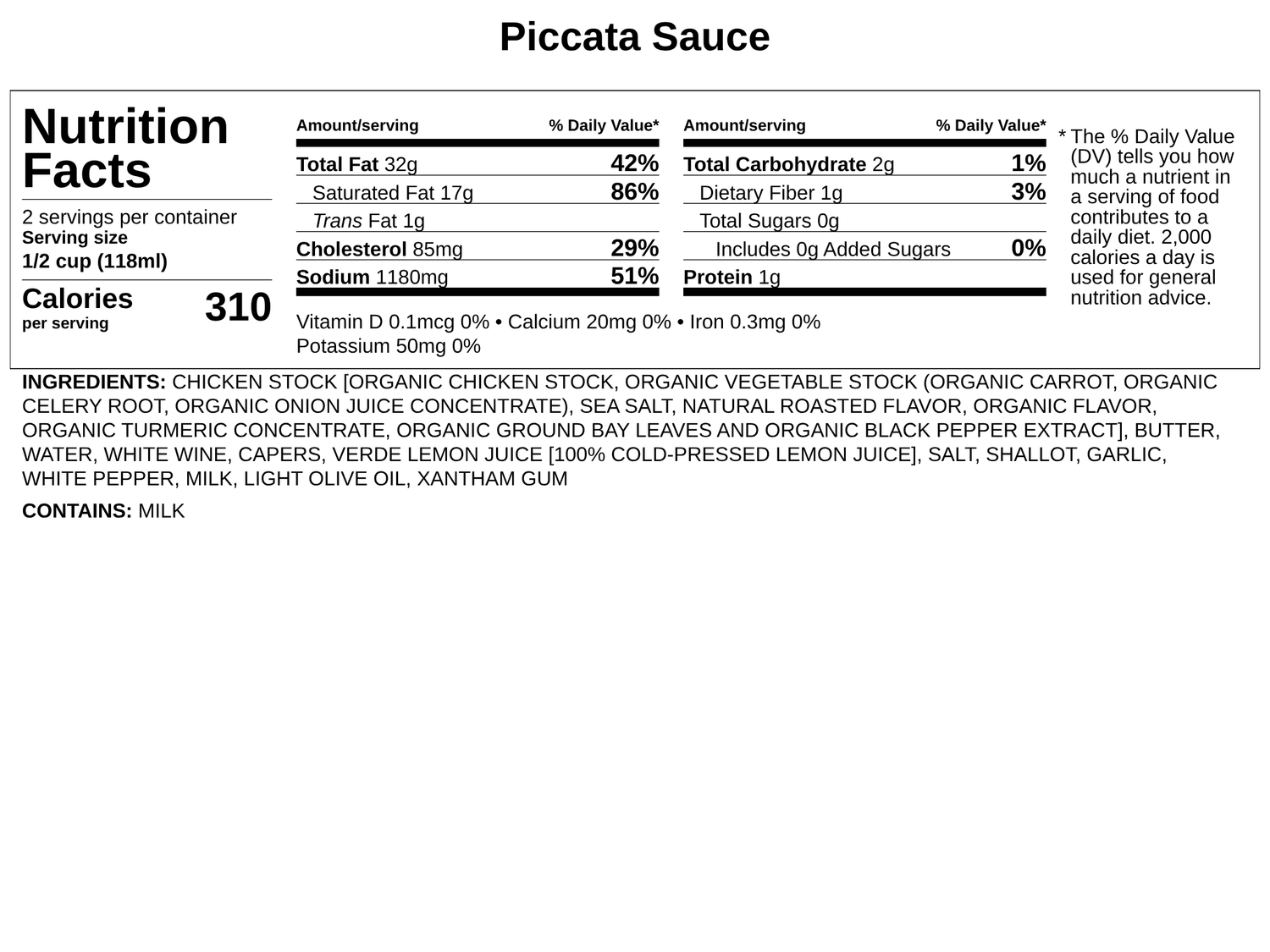 Chicken Scallopini Piccata