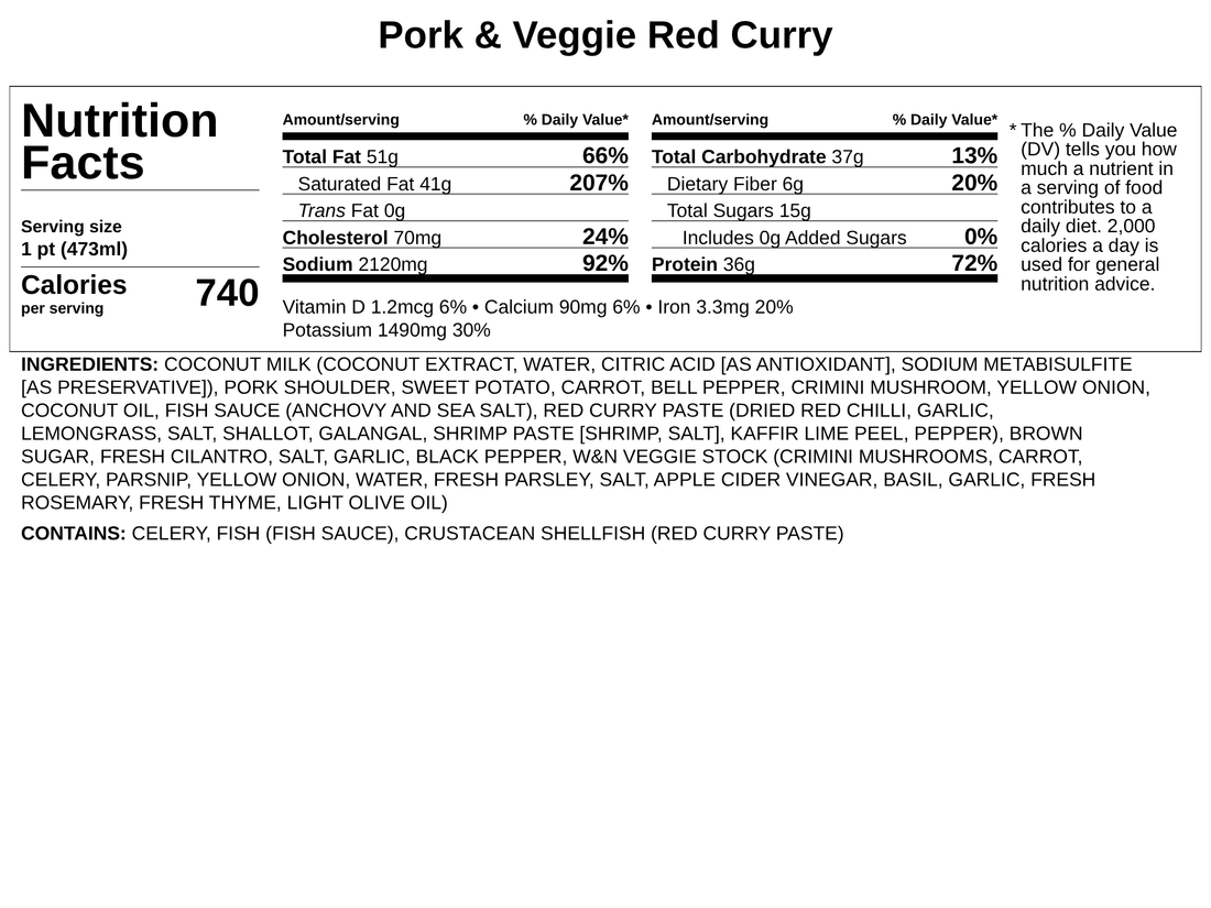 Pork &amp; Veggie Red Curry