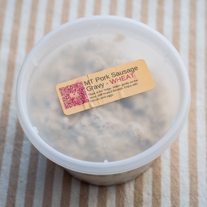 Frozen - MT Pork Sausage Gravy - WHEAT