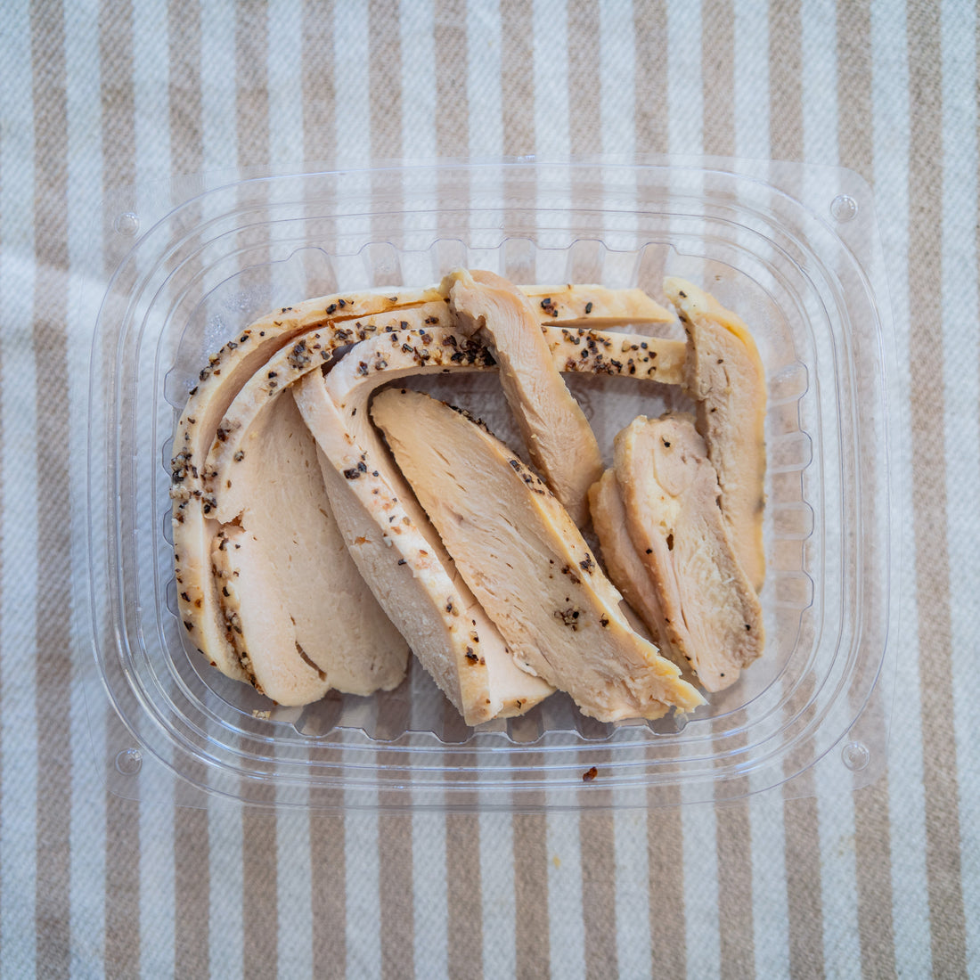 Side of Sliced, Roasted Chicken