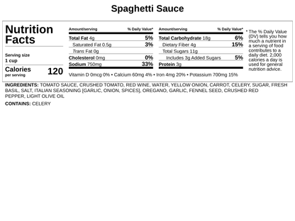 Frozen - Spaghetti Sauce