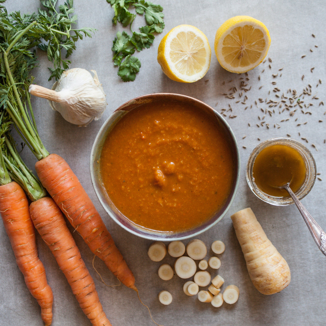 Tunisian Pumpkin Stew w/Spiced Oil Swirl
