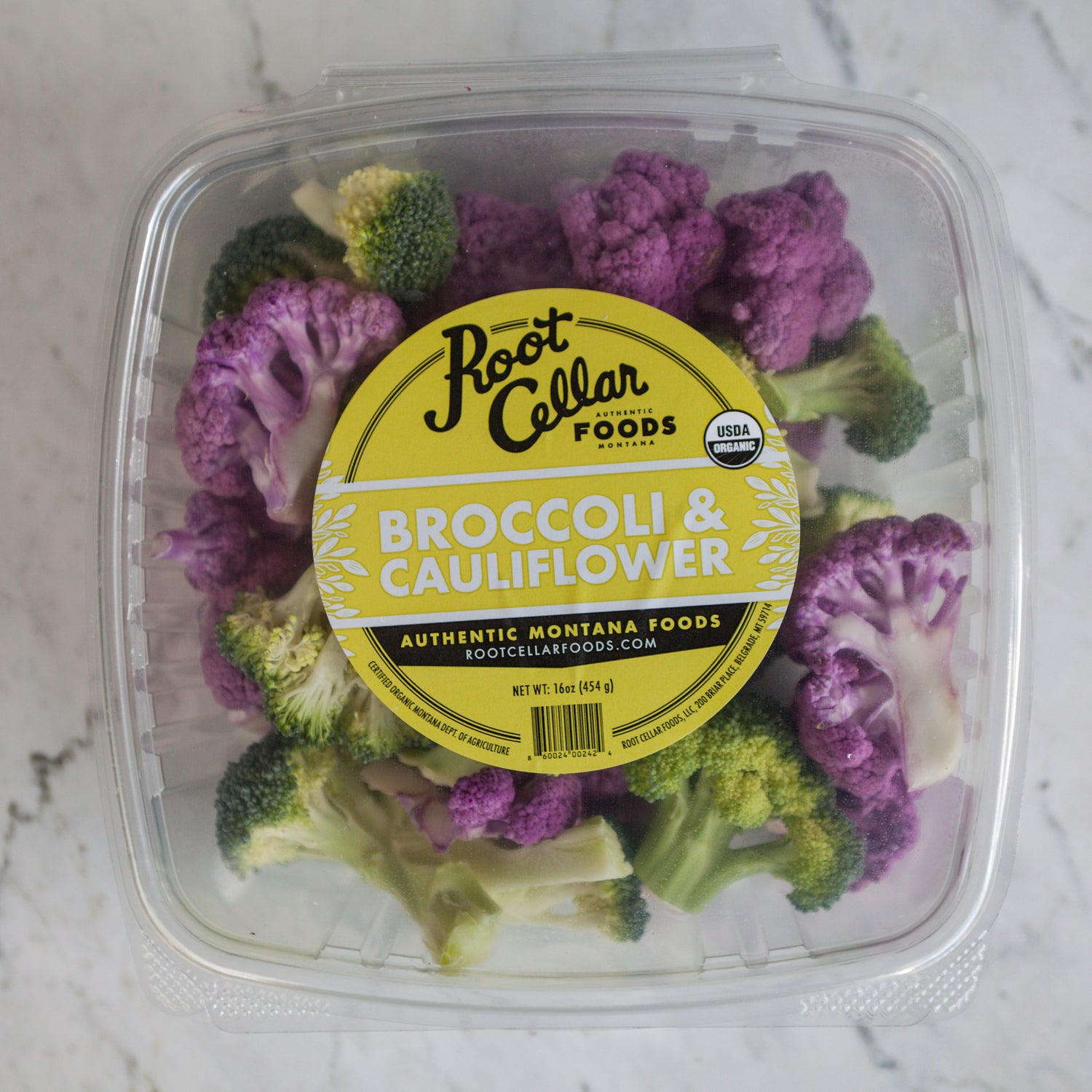 Root Cellar Foods Ready-to-Cook Broccoli &amp; Cauliflower Florets - order by Friday
