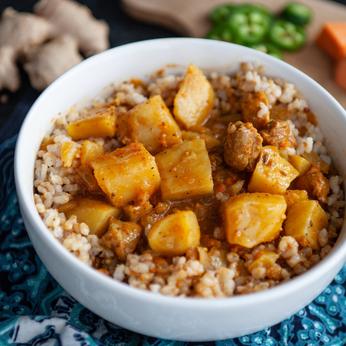 Chicken Vindaloo w/Sweet Potatoes &amp; Green Beans