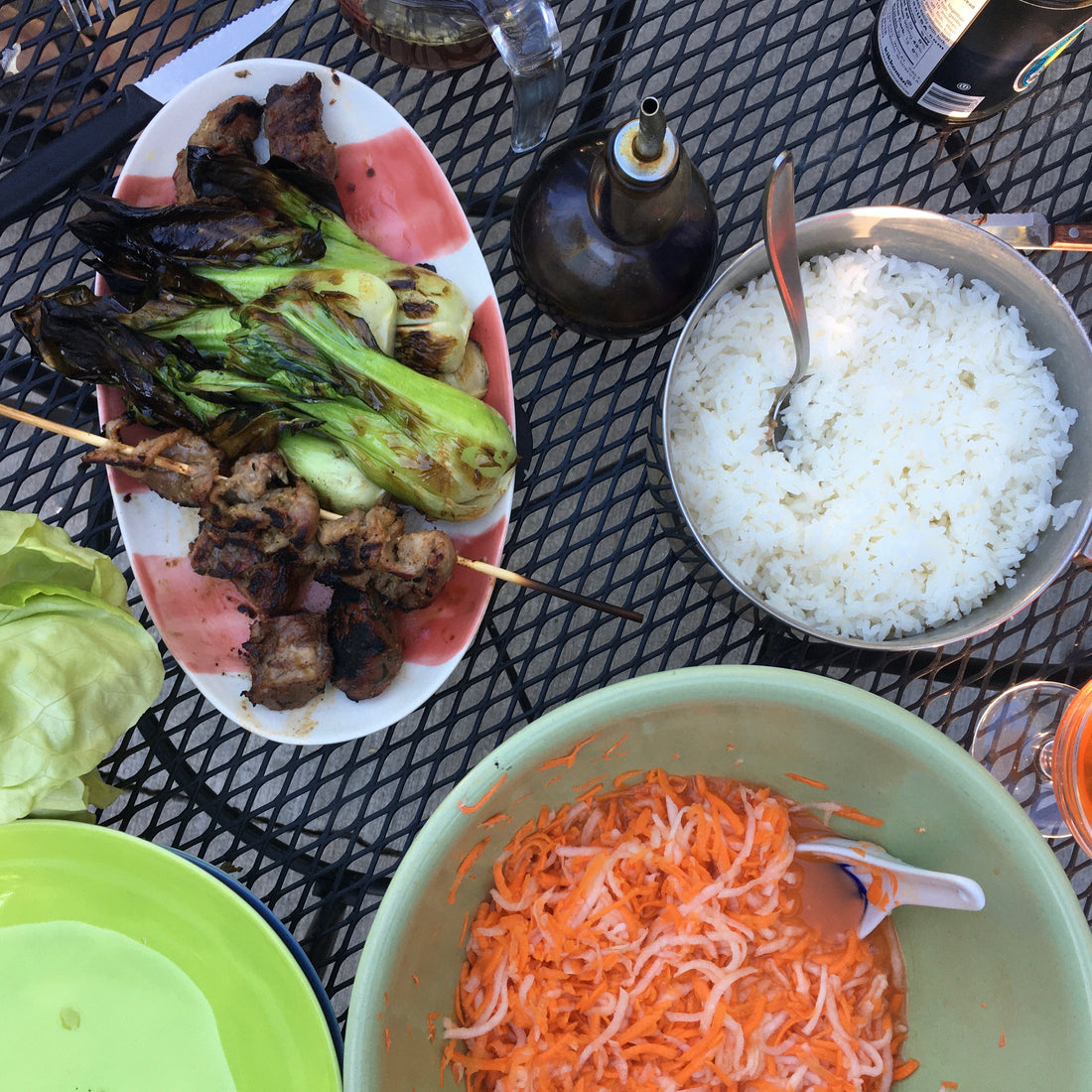 Grill-at-Home - Vietnamese Lemongrass Pork* w/Pickled Veggies, Butter Lettuce Cups &amp; Dipping Sauce - Serves 4-6