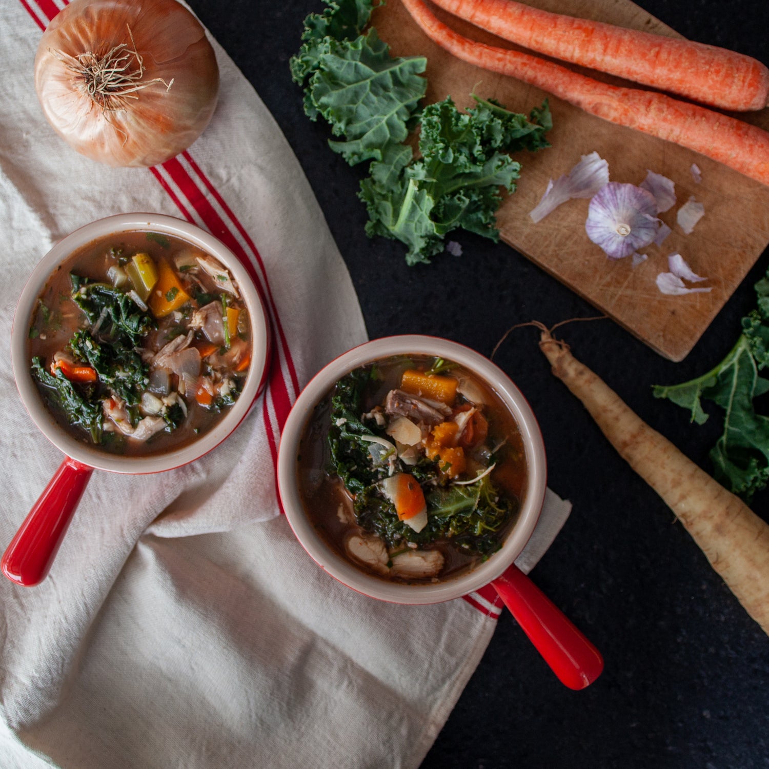 Italian Chicken &amp; Veggie Soup
