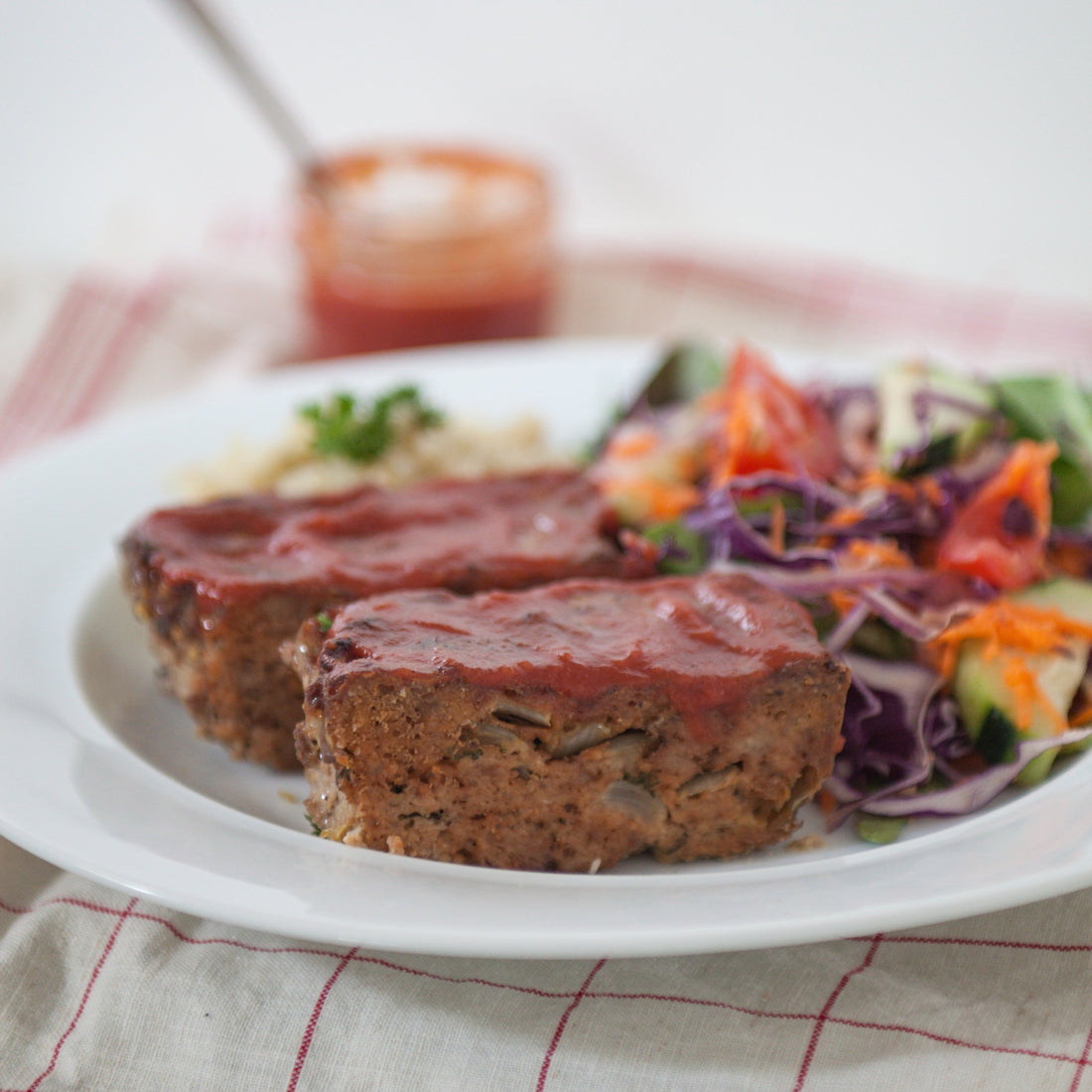 Beef Meatloaf w/House-made Catsup &amp; Buttery Mashed Potatoes