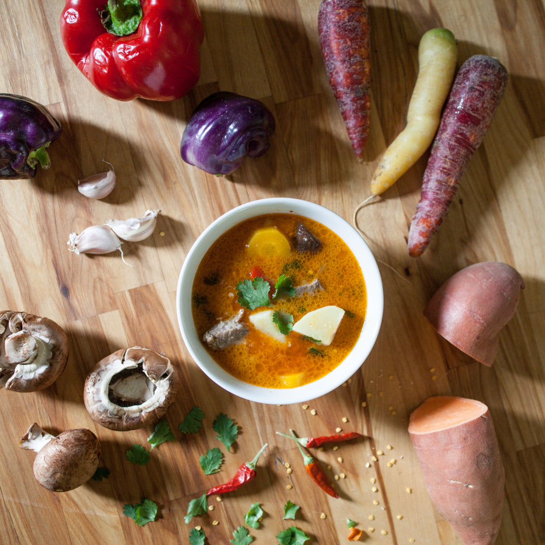Pork &amp; Veggie Red Curry