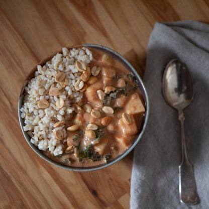 West African Peanut Stew w/Sweet Potatoes &amp; Kale