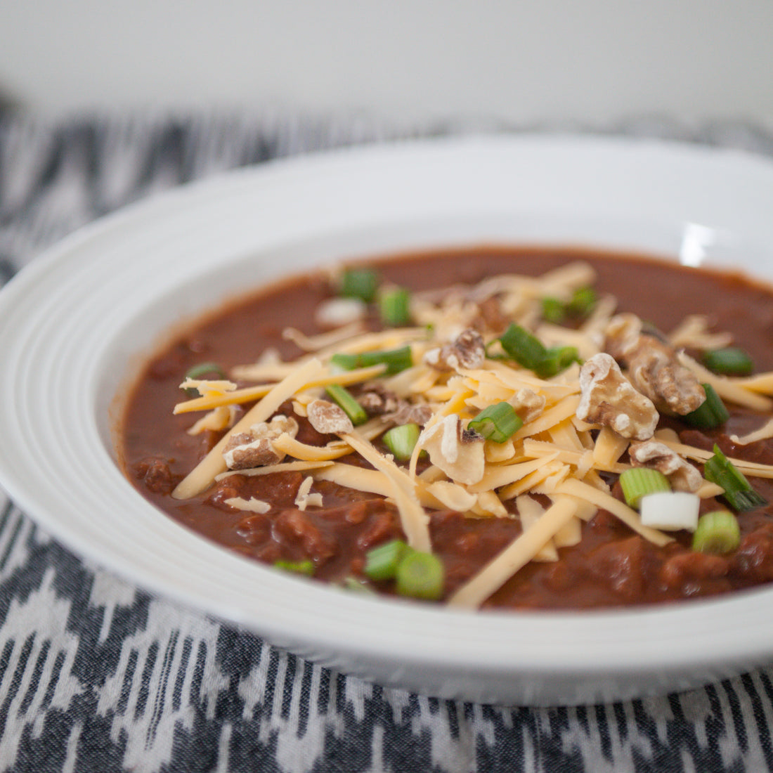 Chocolate Walnut Three-Bean Chili