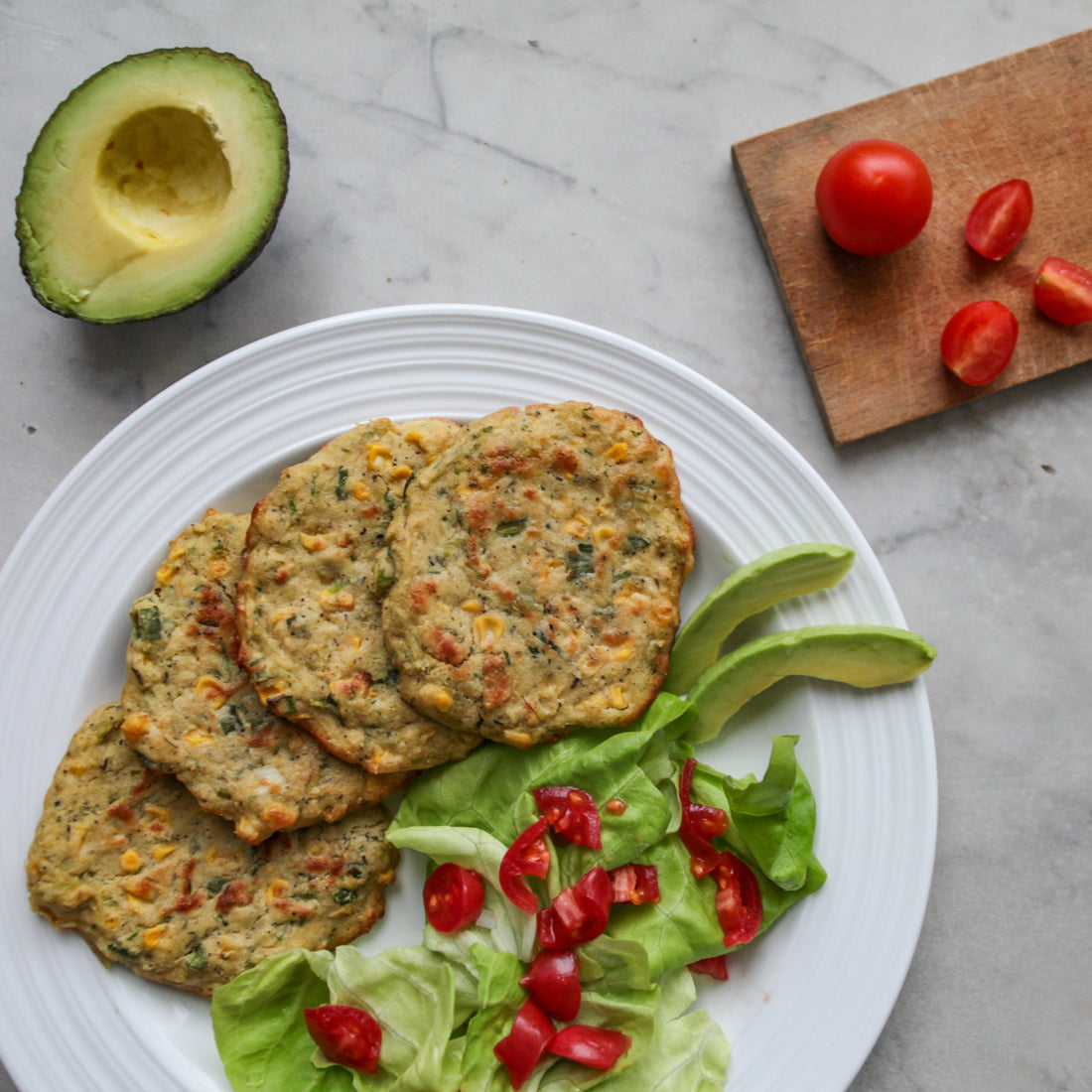 Zucchini &amp; Corn Fritters